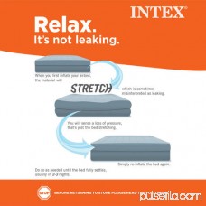 Intex Deluxe Raised Pillow Rest Airbed Mattress with Built-in Pump, Twin, Full and Queen Sizes Available 551353093